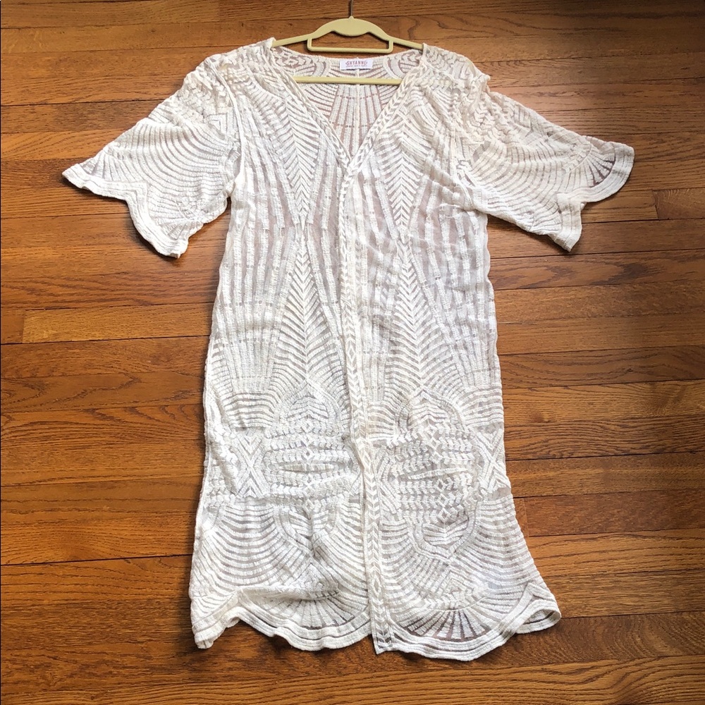 SHYANNE Cream Lace Duster S-M